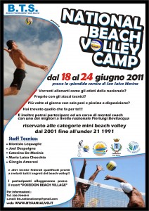 national beach volley camp